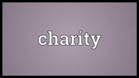 names that mean charity.